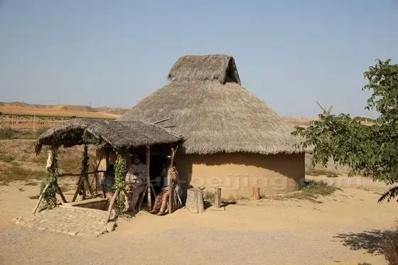 The replica of the Shuidonggou Village