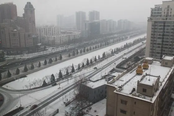 The second ring road and city moat below my office building.