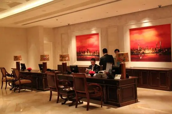 The staff at the front desk are quite helpful and resourceful, go out of their way to please you. They have good commnand of English.