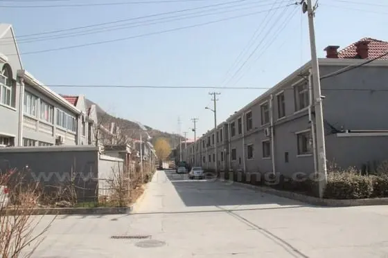 The two-storey houses in the new Zhaojiatai Village.