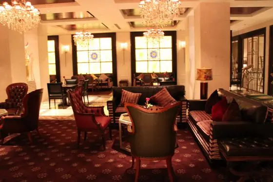 This hotel has a nice lobby bar,