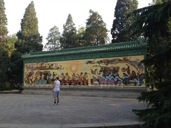 This is the mural on the ritual sacrifice to the Sun