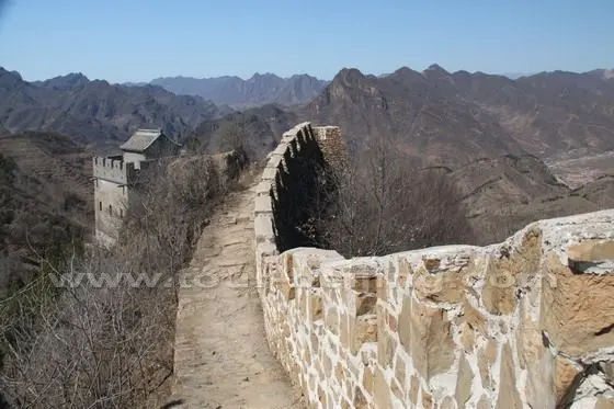 This section of the wall was built on the ancient wall constructed with slabs in Northern Qi Dyasty