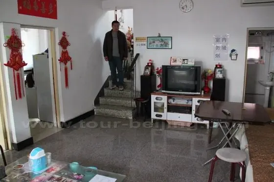 This was the living room on the first floor where we had our dinner prepared by the hosts.