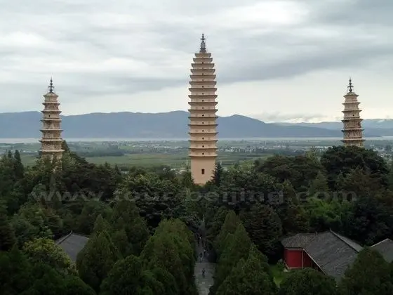 Three Pagodas in Dali