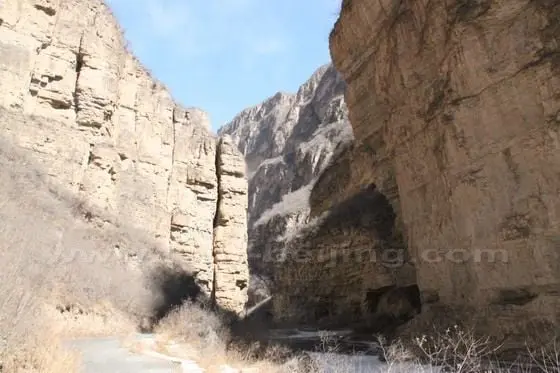 Towering cliffs and rugged rock formations