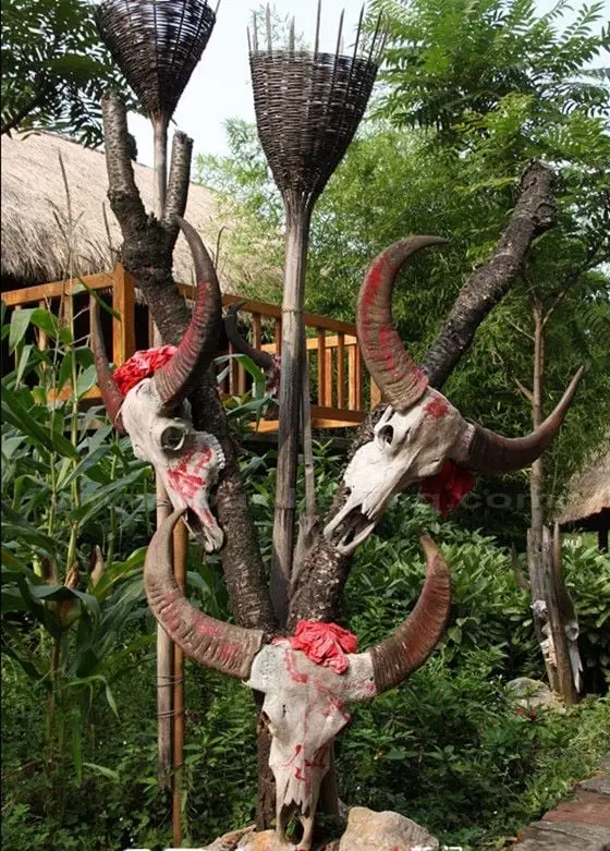 Wa Ethnic Village in Kunming Ethnic Village