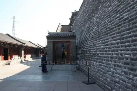 Walking up the flight of stairs before you easily get to the top of the city wall leading to the tower