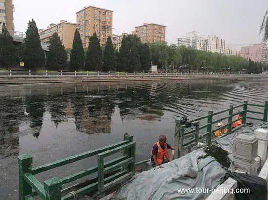 Beijing Moat, a good place for Swimming