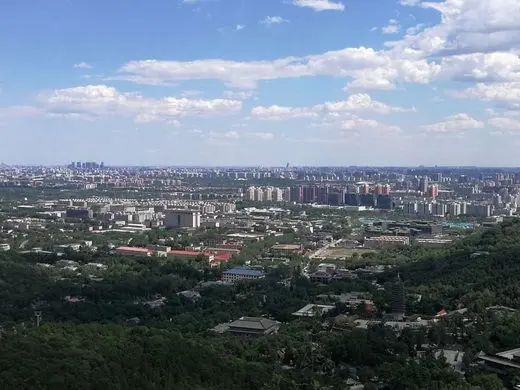 Spectacular panorama views of Beijing city