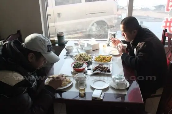 We had a late and simple lunch