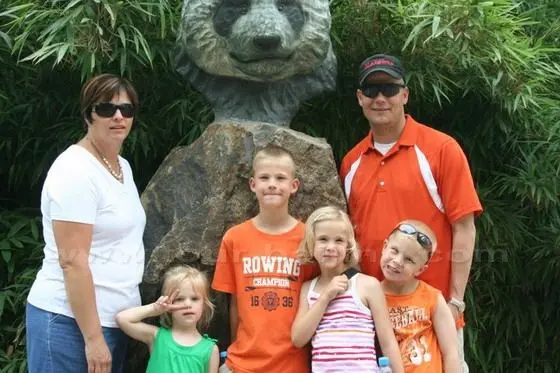 West Family at Panda House
