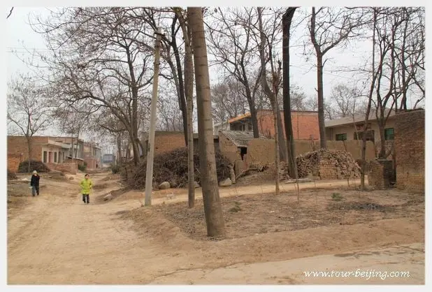 Most of the villagers have brick houses.