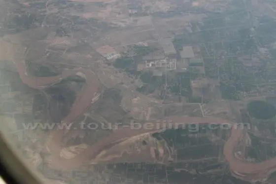 Yellow River Viewed from high in the air