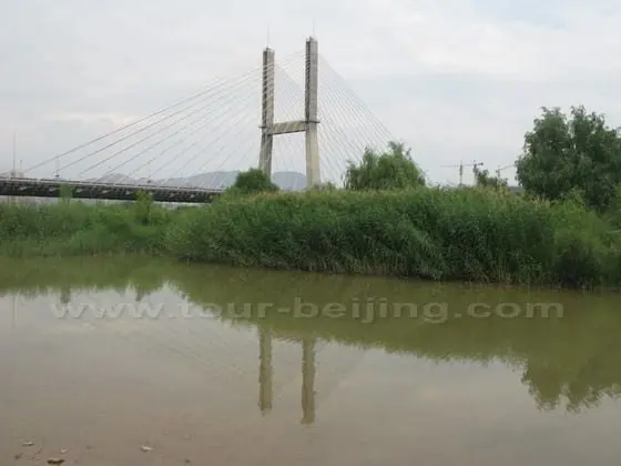 Yintan Bridge and the wetland park