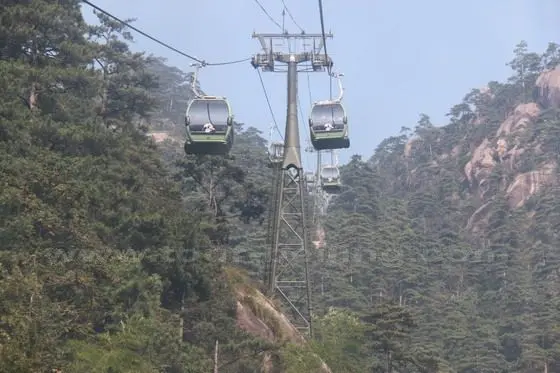 One the way to the White Goose Telpher Station on the mountain