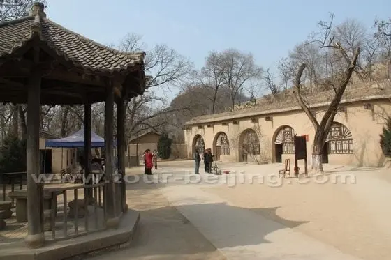 Mao's living earth cave house in Zaoyuan of Yan'an