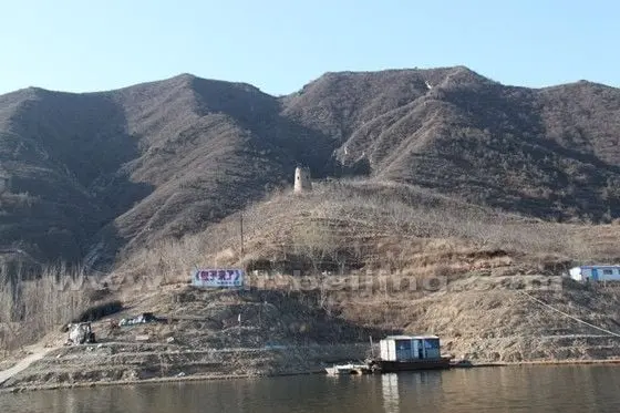a Japanese blockhouse high on a hillside