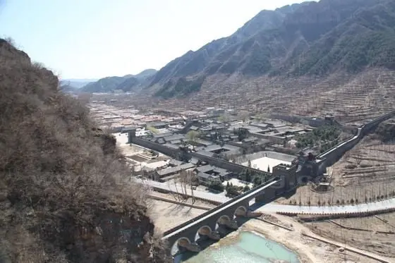 a clear picture of the castle or the fort of Huangyaguan Pass Great Wall