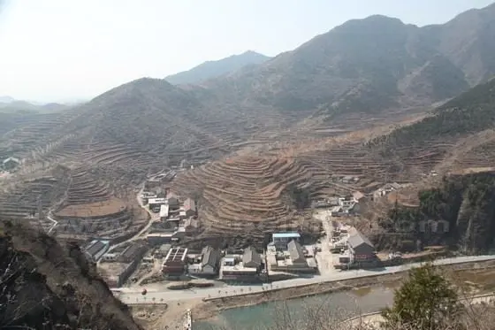 a picturesque view of the terraced fields