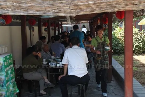 all the private rooms and tables under shelters