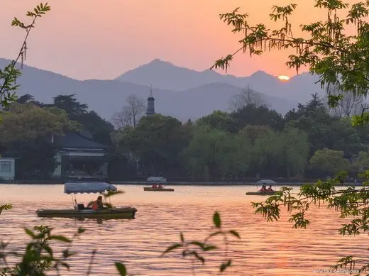 West Lake Sunrise and Sunset