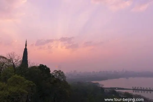West Lake Sunrise and Sunset