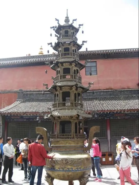 A huge incense burner in temple