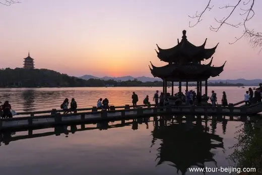 West Lake Sunrise and Sunset