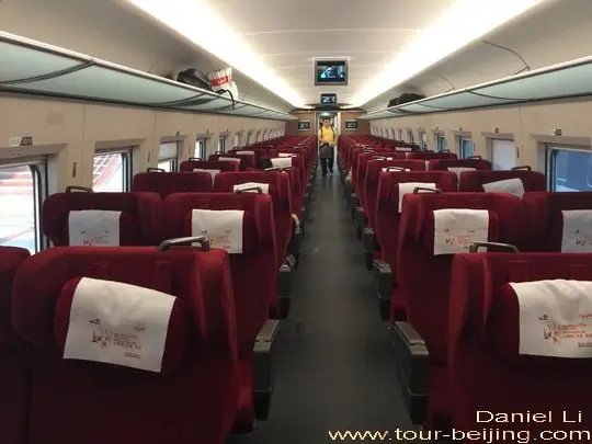 The first class cabin was quite spacious