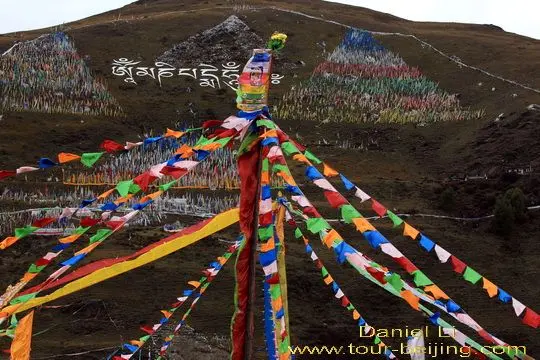 colorful prayer flags