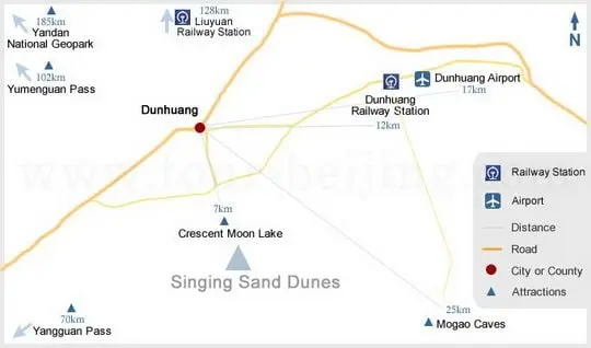 Dunhuang Tourist Map