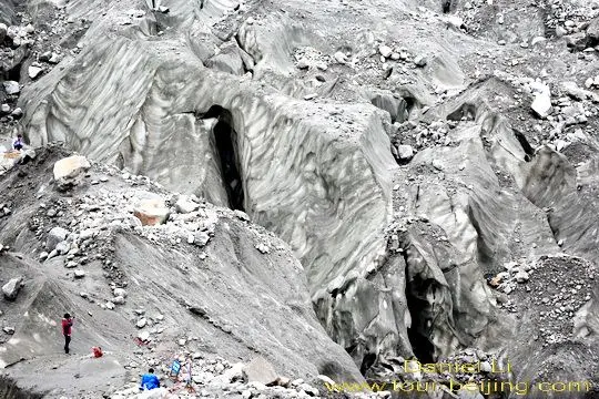 glacier mass ice and ice caves