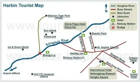 Harbin Sketch Map