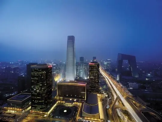 The China World Trade Center Tower III, a supertall skyscraper with 81 floors 333 m