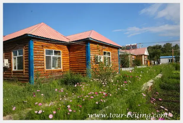 Russian style wooden house ( Mukeleng House)