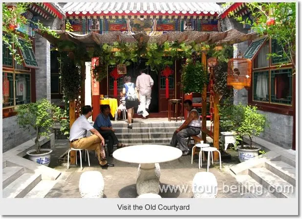 A quadrangle courtyard in Beijing