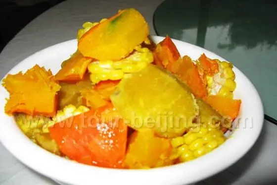 pumpkin and corn