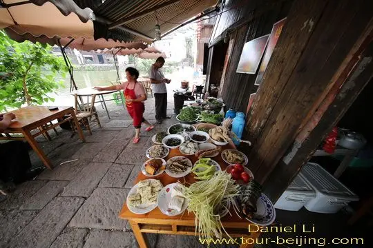 A water edge restaurant