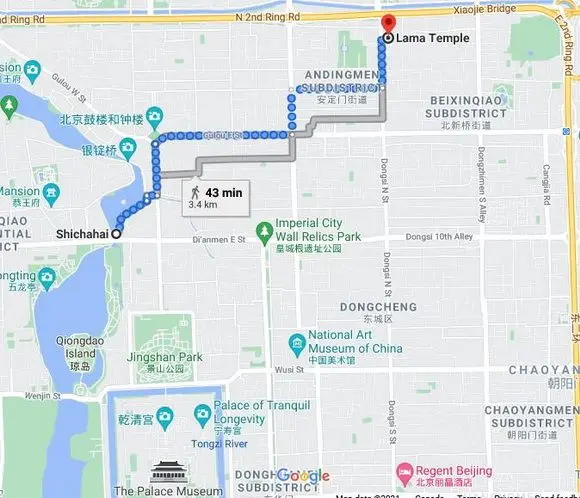The location of Shichahai