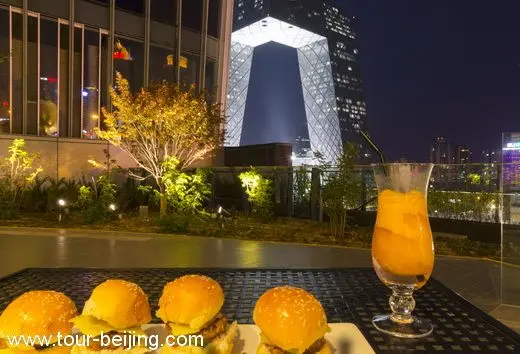 They have many food and drinks choices on the menu - burgers, beer, wine,steaks, salads and more.