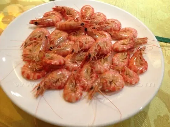steamed shrimp