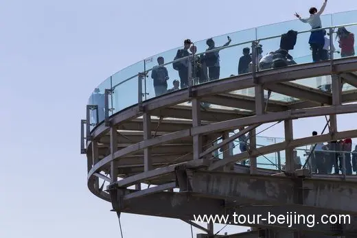The sightseeing platform is constructed with titanium alloys