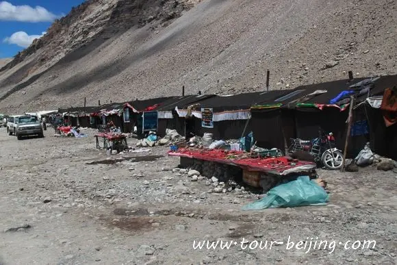 Rows of Tents in the valley of Tent Community