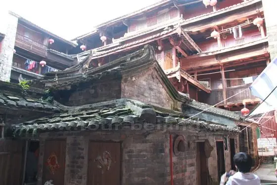 the only palace styled tulou building in Yongding County