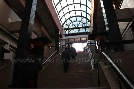 up to the second or third floor